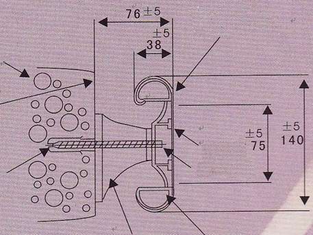 醫(yī)院防撞扶手安裝說(shuō)明-扶手結(jié)構(gòu)圖示
